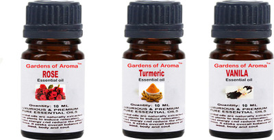 

Gardens Of Aroma Rose, Turmeric And Vanilla Essential Oil(30 ml)