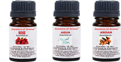 

Gardens Of Aroma Rose, Aqua And ArganEssential Oils(30 ml)