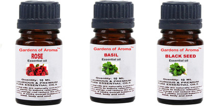 

Gardens Of Aroma Rose, Basil And Black Seed Essential Oil(30 ml)