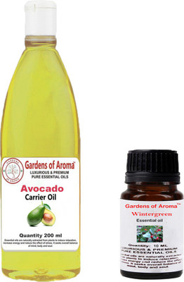 

Gardens Of Aroma Wintergreen Essential And Avocado Carrier Oil(210 ml)