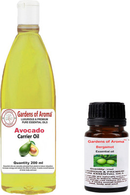 

Gardens Of Aroma Bergamot Essential Oil And Avocado Carrier Oil(210 ml)