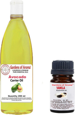 

Gardens Of Aroma Vanilla Essential Oil And Avocado Carrier Oil(210 ml)