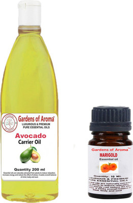 

Gardens Of Aroma Marigold Essential Oil And Avocado Carrier Oil(210 ml)