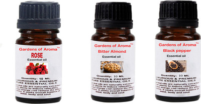 

Gardens Of Aroma Rose, Bitter Almond And Black Pepper Oil Essential Oil(10)