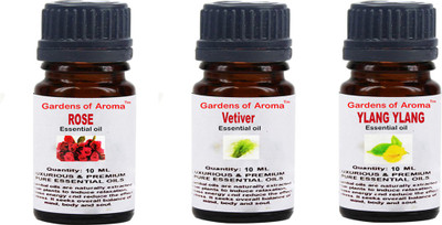 

Gardens Of Aroma Rose, Vetiver And Ylang Ylang Essential Oil(10)