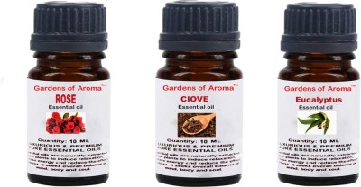 

Gardens Of Aroma Rose, Clove And Eucalyptus Essential Oil(30 ml)