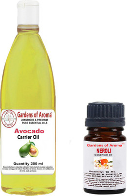 

Gardens Of Aroma Neroli Essential Oil And Avocado Carrier Oil(210 ml)
