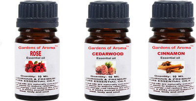 

Gardens Of Aroma Rose, Cedarwood And Cinnamon Essential Oil(10)
