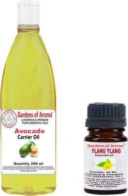 

Gardens Of Aroma Ylang ylang Essential Oil And Avocado Carrier Oil(210 ml)