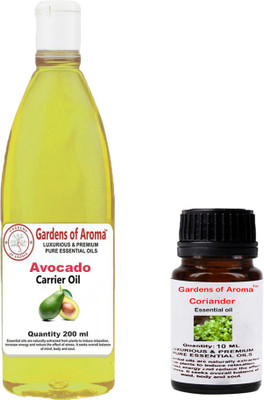 

Gardens Of Aroma Coriander Essential Oil And Avocado Carrier Oil(210 ml)