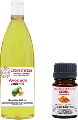

Gardens Of Aroma Sandal And Avocado carrier Oil(210 ml)