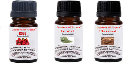 

Gardens Of Aroma Rose, Fennel And Flaxseed Essential Oil(30 ml)