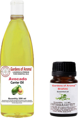 

Gardens Of Aroma Brahmi Essential Oil And Avocado Carrier Oil(210 ml)
