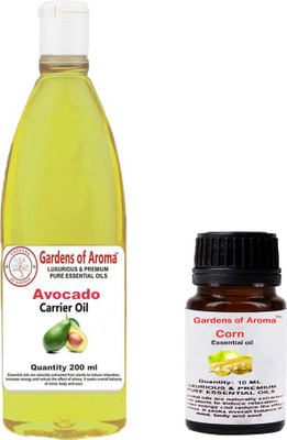 

Gardens Of Aroma Corn Essential And Avocado Carrier Oil(210 ml)