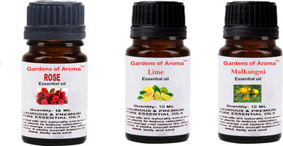 

Gardens Of Aroma Rose, Lime And Malkangni Essential Oil(30 ml)