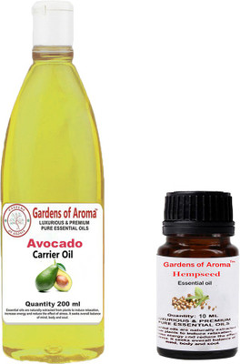 

Gardens Of Aroma Hempseed Essential Oil And Avocado Carrier Oil(210 ml)