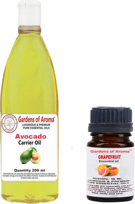 

Gardens Of Aroma Grapefruit Essential Oil And Avocado Carrier Oil(210 ml)