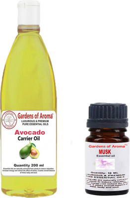 Gardens Of Aroma Musk Essential Oil And Avocado Carrier Oil(210 ml)