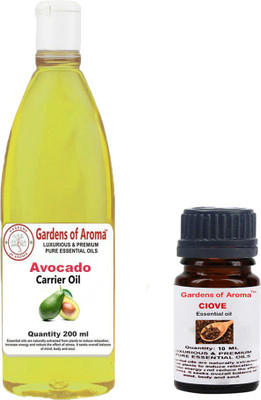 

Gardens Of Aroma Clove Esssential Oil And Avocado Carrier Oil(210 ml)