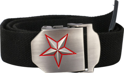 

Heritage Men Casual Black Canvas Belt