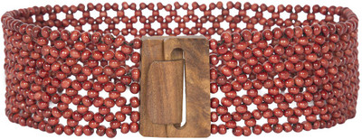 

The Indian Handicraft Store Women Casual Maroon Fabric Belt
