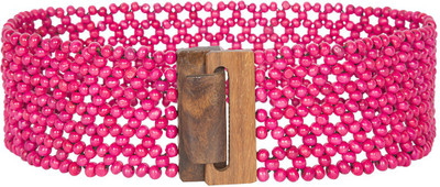 

The Indian Handicraft Store Women Casual Pink Fabric Belt