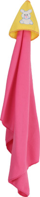 

First Trend Cartoon  Hooded Baby Blanket(Polyester, Dark Pink