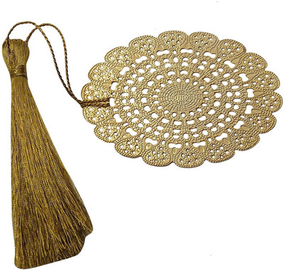 

Skywalk INDIA SOUVENIR BOOKMARK-AMBI FLOWER,METAL BOOKMARK WITH TASSEL BOOKMARK Bookmark(AMBI FLOWER METAL BOOKMARK, Gold)