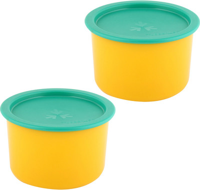 Tupperware One touch topper pack of 2 each 650 ML Plastic Bowl Set(Yellow, Green, Pack of 2) available at flipkart for Rs.599