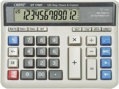 

Orpat OT 1700T OT 1700T Basic Calculator (12 Digit) Basic Calculator(12 Digit), White
