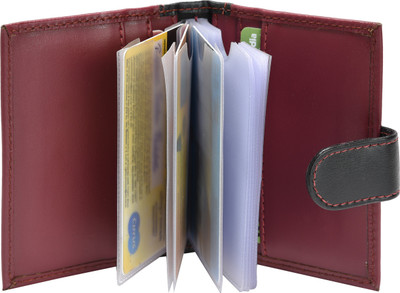 

Urban Bags 20 Card Holder(Set of 1, Maroon)