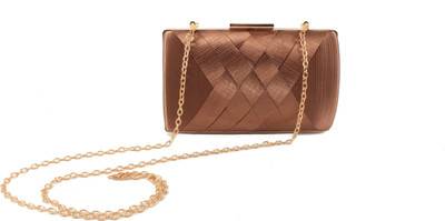 

MODISH Party Brown Clutch
