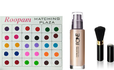 

Oriflame Sweden Bindi with Foundation and make up brush(Set of 3)