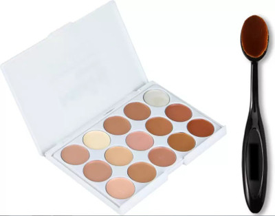 adbeni 15 Shade Contour Cream Series Concealer with Makeup Brush(2 Items in the set)