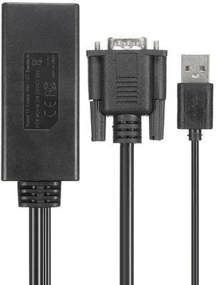 

bluewaves VGA TO HDMI VGA Cable(Black)
