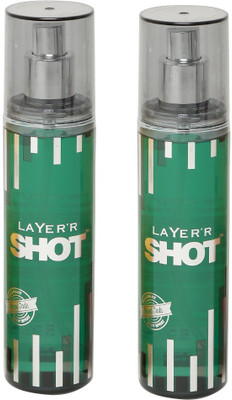 

Layer SHOT ROYAL JADE 135 ML EACH ( PACK OF 2) Body Spray - For Men(270 ml, Pack of 2)