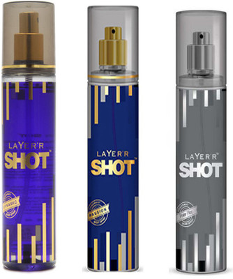 

LAYERR SHOT POWER PLAY FRAGRANT BODY SPRAY + SHOT IMPERIAL FRAGRANT BODY SPRAY + SHOT DYNAMIC FRAGRANT Body Spray - For Men(135 ml, Pack of 3)