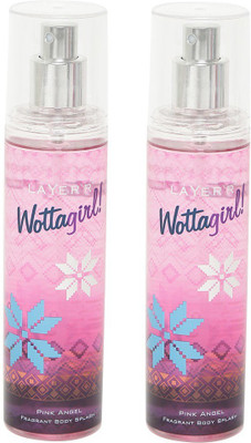 

Layer WOTTAGIRL PINK ANGEL 135 ML EACH ( PACK OF 2) Body Spray - For Women(270 ml, Pack of 2)