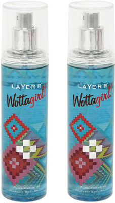 

Layer WOTTAGIRL PURE PARADISE 135 ML EACH ( PACK OF 2) Body Spray - For Women(270 ml, Pack of 2)