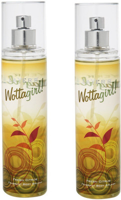 

Layer WOTTAGIRL FRESH CITRUS 135 ML EACH ( PACK OF 2) Body Spray - For Women(270 ml, Pack of 2)