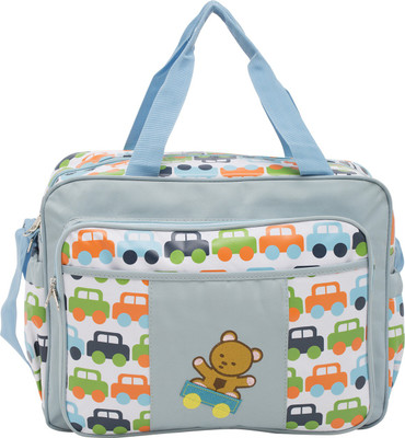 EZ Life - Animal Safari -Blue - Large Baby Diaper Carry Bag(Blue)