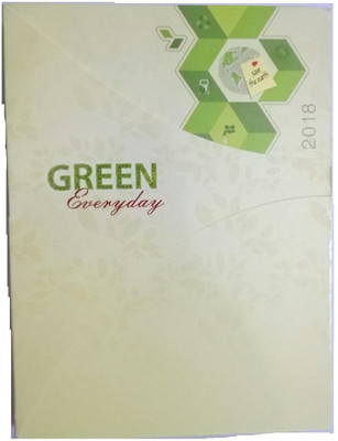 

Indigo Creatives A5 Diary(Everyday Green Recycled Paper 2018 Business Executive Diary Organiser Planner, Multicolor)