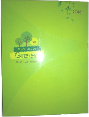 

Indigo Creatives A5 Diary(Green Paper Business Executive Diary Organiser Planner 2018, Multicolor)