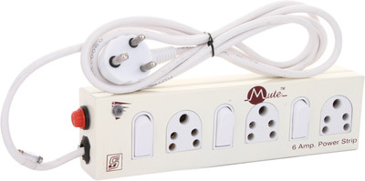 

mute Extension Power Strip 6 Amp 3 Socket & 3 Individual Switches with LED Indigator 3 Core 2.2 Meters Surge Protector 3 A Five Pin Socket