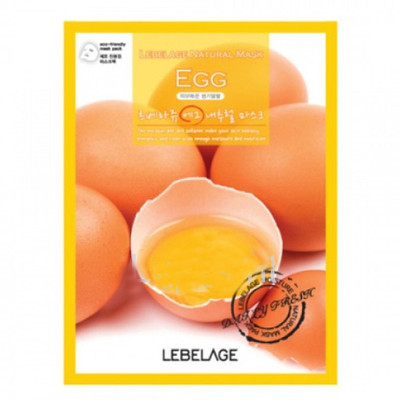 

LEBELAGE Natural Mask Sheet (Egg) moisturized korean cosmetics(20 ml)
