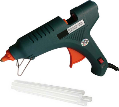 

Yashmit 80W Siron Green Heavy Leak Proof Copper Coated Nozzle With 5 Sticks Standard Temperature Corded Glue Gun(11 mm)