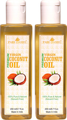 

Park Daniel Premium Virgin Coconut Oil Combo of 2 bottles of 200 ml(400 ml) Hair Oil(400 ml)
