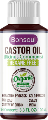 

bonsoul Cold Pressed Organic Castor Oil Hair Oil(100 ml)