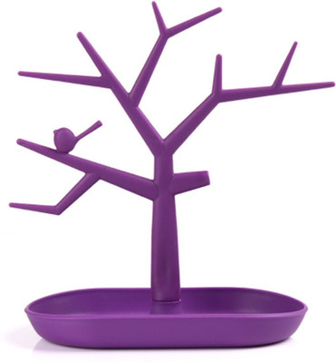 

SYGA Purple Tree Design Jewelry Rack Display Stand Holder Organizer For Earrings Necklace Ring Jewellery Organizer( )