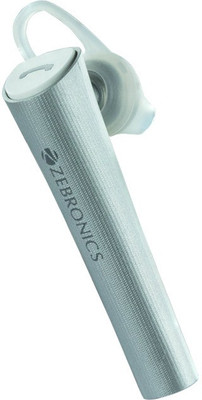 Zebronics Pine Bluetooth Headset(Silver, Wireless in the ear)